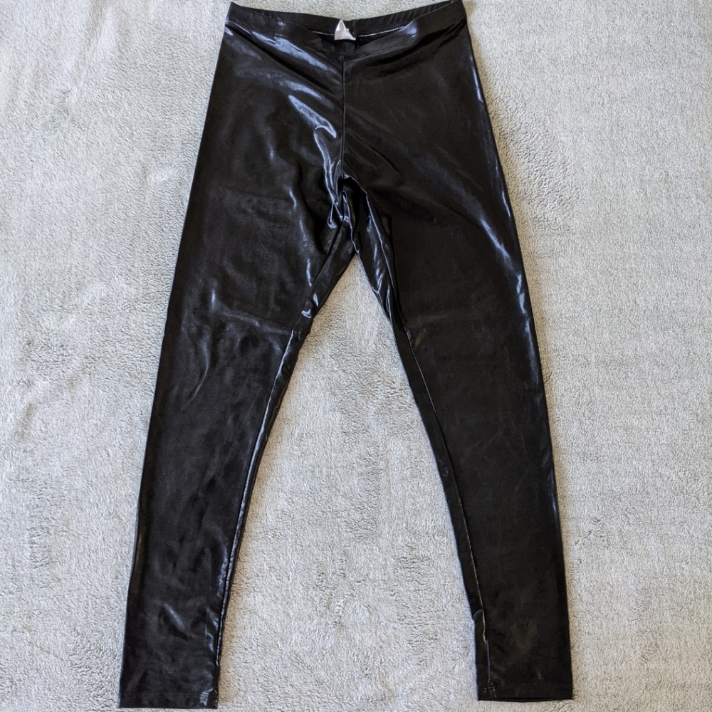 NWOT Vinyl Leggings